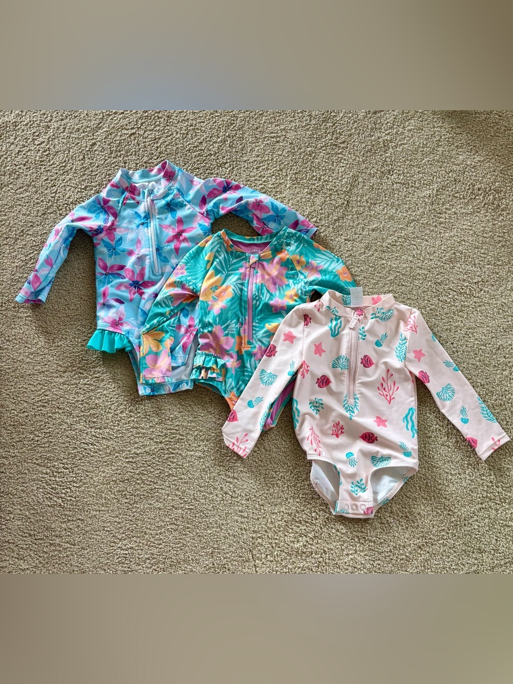 18 Month Rashguard Swimsuit Bundle of 3
